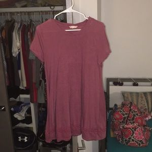 Maroon T-Shirt dress from Altar’d State